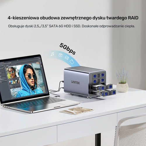 4-dyskowa obudowa RAID 0/1/5/10 / JBOD/ PM Unitek na Arena.pl