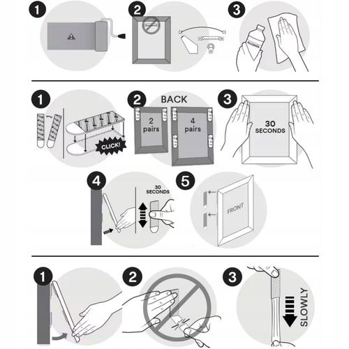 Command Rzepy samoprzylepne 32 szt / 16 par - Powiesisz 4 obrazy do na Arena.pl
