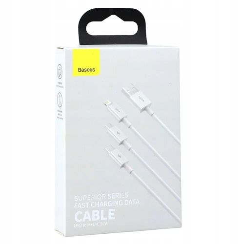 Kabel USB 3w1 BASEUS USB micro USB Lightning 1.2m na Arena.pl