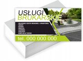 Wizytówki firmowe GOTOWY PROJEKT GRATIS 200 sztuk USŁUGI BRUKARSKIE