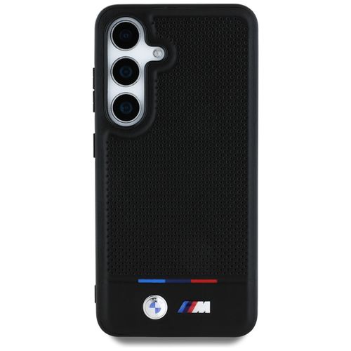 Etui BMW Leather Tricolor Stripe MagSafe do Samsung Galaxy S25 czarny na Arena.pl