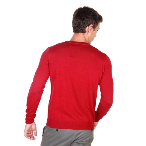 Trussardi sweter męski czerwony L na Arena.pl