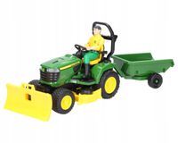 TRAKTOREK JOHN DEERE Z FIGURKĄ OGRODNIKA