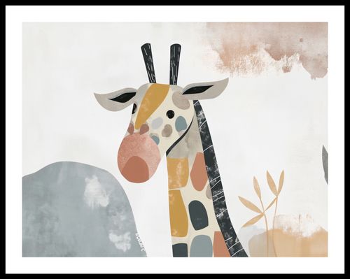Plakat 65x50cm Żyrafa Bambino na Arena.pl