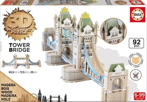 Educa Puzzle 3D Monument Tower Brigde 92 el. na Arena.pl