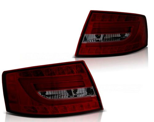 Lampy Do AUDI A6 SEDAN  Od 2004 Do 208 LED BAR SMOKE Wtyczka na 7 PINÓW na Arena.pl