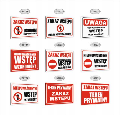 tablica Tabliczka znak informacyjny dibond 40x30 ZAKAZ PARKOWANIA nadruk UV na Arena.pl