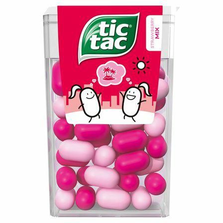 TIC TAC TRUSKAWKOWE 18G STRAWBERRY MIX zdjęcie 1