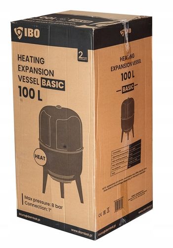 NACZYNIE NACZYNKO PRZEPONOWE WZBIORCZE ZBIORNIK DO INSTALACJI CO 100L BASIC na Arena.pl