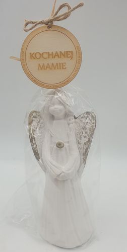 anioł guziczek dla Kochanej Mamy 17cm  |  A-11 na Arena.pl