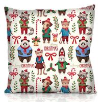 Poszewka Welurowa 45X45 Świąteczna 21161