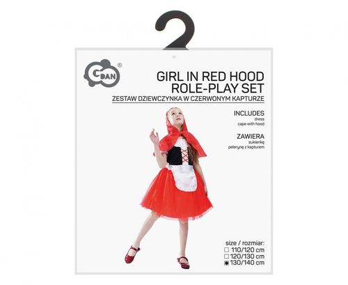 Strój przebranie dla dzieci Czerwony Kapturek 130/140cm bal przebierańców na Arena.pl
