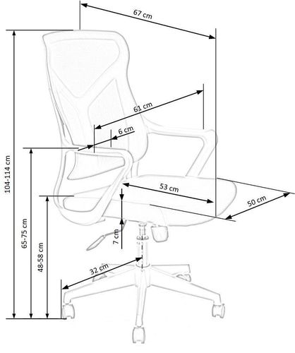 Fotel biurowy Vertun czarny na Arena.pl