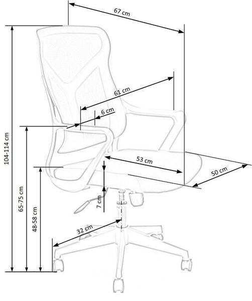 Fotel biurowy Vertun czarny zdjęcie 2
