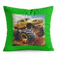PODUSZKA ZIELONA PREZENT - AUTO MONSTER TRUCK