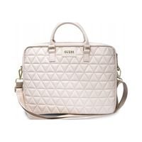 Guess Torba na laptopa Guess 4G Uptown do 16 cali Różowa Elegancka