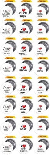 Przypinki buttony I LOVE INOWROCŁAW znaczki HIT na Arena.pl