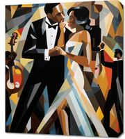 Obraz 60x70cm Jazzowa Wieczorna Harmonia