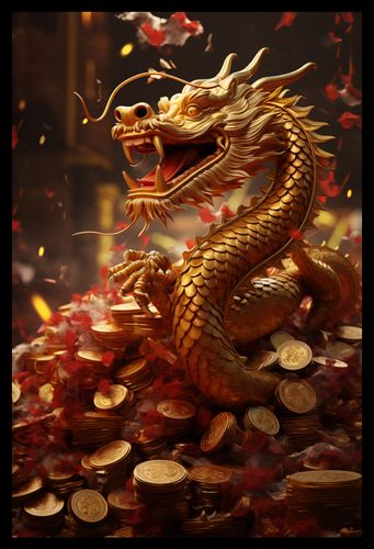 Plakat 30x45cm Smok Bogactwa na Arena.pl