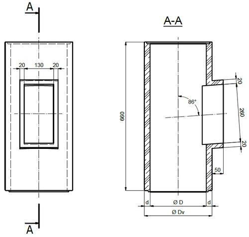 Drzwiczki kominowe do wyczystki 13/26 rewizyjne inox kwas izolowane na Arena.pl