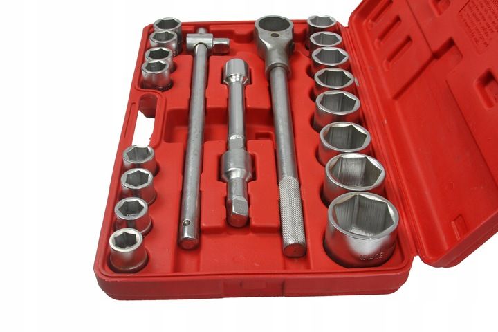 KLUCZE NASADOWE 21PCS 3/4" 19-50mm 6-kąt zdjęcie 4