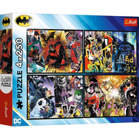 PUZZLE 4X250 BATMAN W AKCJI 13310