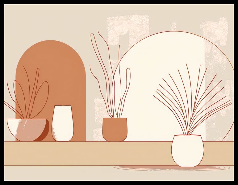 Plakat 65x50cm Widok Roślin zdjęcie 2