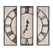 Zegar ścienny 75 x 75 cm jasne drewno COATLAN