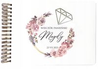 DREWNIANY ALBUM NA WIECZÓR PANIEŃSKI PREZENT BOHO