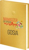 KALENDARZ PREZENT DLA MAMY notatnik tygodniowy PLANER A4 złoty srebrny