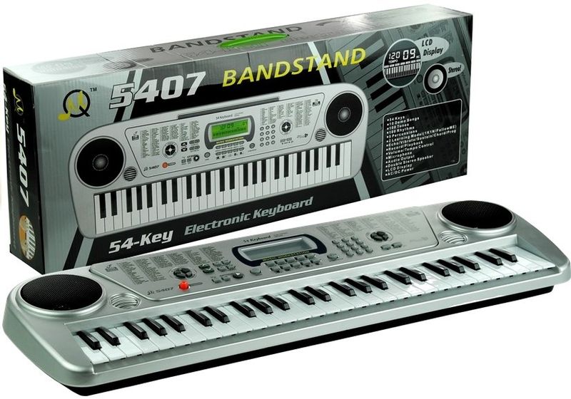 ND24_1272 Keyboard MQ5407 Organy 54 Klawisze LCD Ładowarka zdjęcie 1