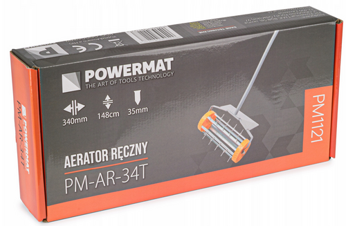 AERATOR RĘCZNY WERTYKULATOR WALCOWY DO TRAWY KOLCE PM-AR-34T na Arena.pl