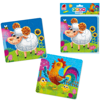 puzzle piankowe owieczka kogut 25 el. roter kafer dla dzieci rk6050-04