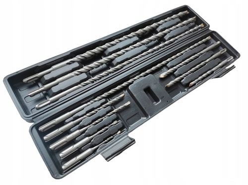 MŁOTOWIERTARKA WIERTARKA MŁOT UDAROWY 2950W SDS+ DUŻY ZESTAW WIERTEŁ 11ele na Arena.pl