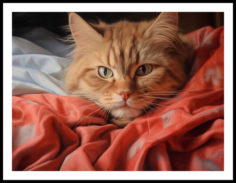 Plakat 80x60cm Mruczący Spokój zdjęcie 3