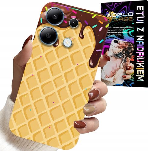 ETUI DO XIAOMI NOTE 13 5G - Z MOTYWEM WAFLA Z POLEWĄ CZEKOLADOWĄ na Arena.pl