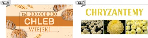 BANER na płot CHRYZANTEMY CREAMIST reklama plandek ŚWIĘTO ZMARŁYCH na Arena.pl