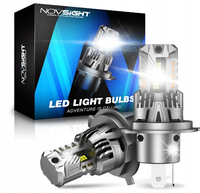 ŻARÓWKI H4 LED 360° ZESTAW + 700% BARDZO MOCNE 6500K 1:1 CANBUS NOVSIGHT 2