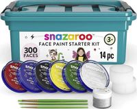 SNAZAROO ZESTAW FARB DO MALOWANIA TWARZY I CIAŁA WALIZKA STARTOWA 14 el.