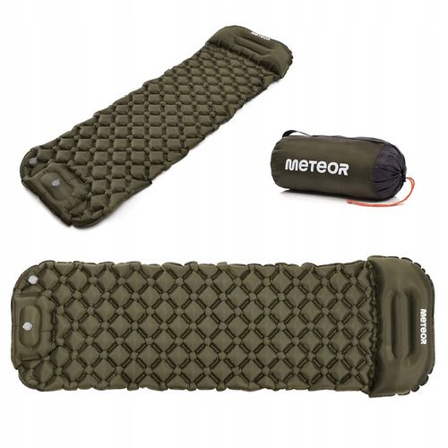 MATERAC ULTRALEKKI TURYSTYCZNY DMUCHANY METEOR 190×56×4 1-os z pompką nożną na Arena.pl