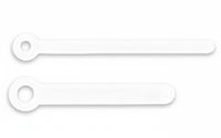 Wskazówki do mechanizmu zegara proste 45/57mm białe