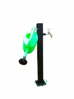 Kran słupek ogrodowy YaPko Czarny na wąż chrom