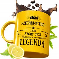 Złoty Kubek Premium Dla Zegarmistrza Prezent Z Nadrukiem Ze Zdjęciem