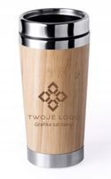 Kubek termiczny bambusowy 50 szt. z grawerem własnego logo DANYMI FIRMY