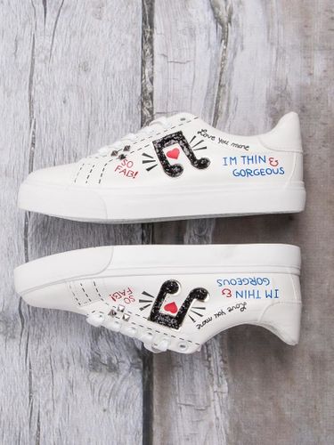 STYLOWE BIAŁE TRAMPKI Rozmiar - 41 na Arena.pl
