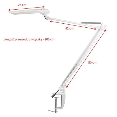 LAMPA LED NA BIURKO MOONLIGHT SENSOR BIAŁA na Arena.pl