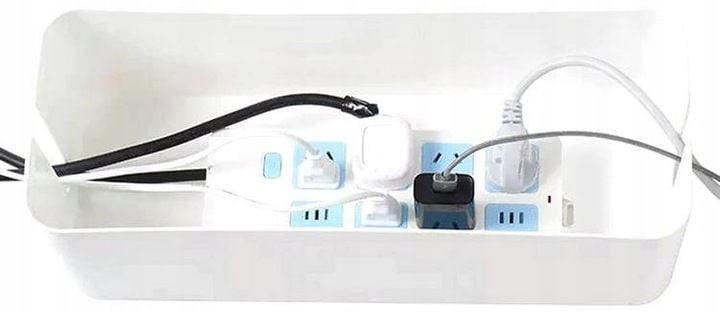 Elegancki POJEMNIK ORGANIZER schowane kable listwy zdjęcie 3