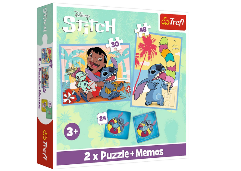 ND24_27064 Puzzle - 2w1+memos - Wesoly dzien Lilo zdjęcie 1