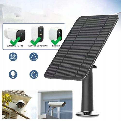 PANEL SŁONECZNY 4W DO KAMERY BEZPIECZEŃSTWA, PANEL SŁONECZNY MICRO USB na Arena.pl
