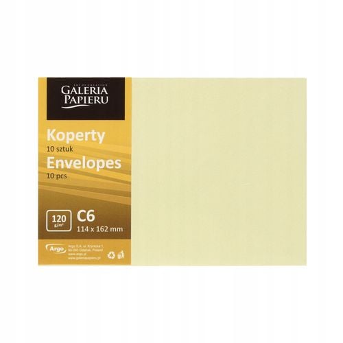 koperta c6 millenium kremowy 120g/m2 (10) 1876 na Arena.pl